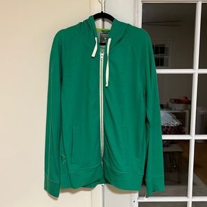 Men’s wool icebreaker green hoodie